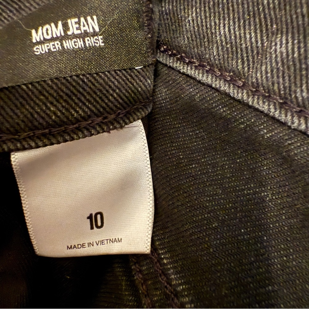 Express Mom Jean Super High Rise Jeans Size 10 - Picture 7 of 9